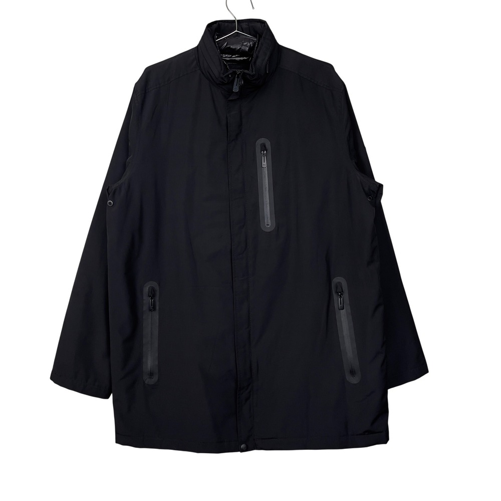 Tumi‎ T-Tech 2-in-1 Insulated Jacket Large Black Water Resistant Travel Coat